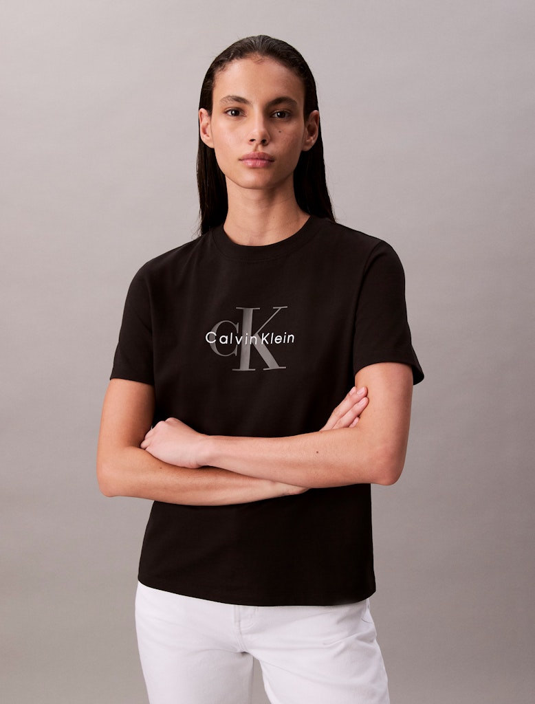 Alternative view of CALVIN KLEIN JEANS T-SHIRT CON MONOGRAMMA CON LOGO