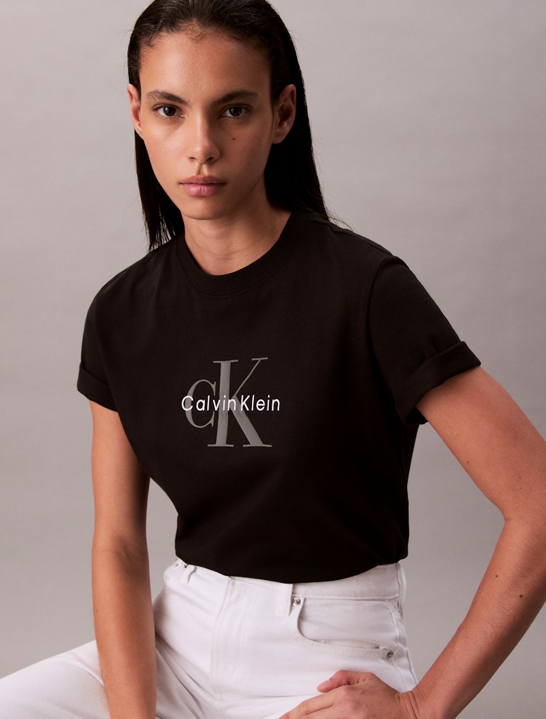 CALVIN KLEIN JEANS T-SHIRT CON MONOGRAMMA CON LOGO