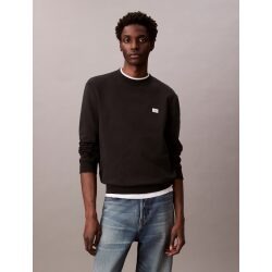 CALVIN KLEIN JEANS FELPA IN SPUGNA DI COTONE CON BADGE