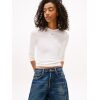 TOMMY JEANS T-SHIRT SLIM FIT A COSTE CON MANICHE LUNGHE