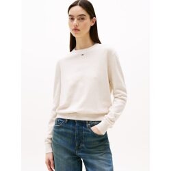 TOMMY JEANS PULLOVER CON BANDIERINA RICAMATA