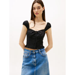 TOMMY JEANS BLUSA CROP EXTRA SLIM FIT SENZA MANICHE