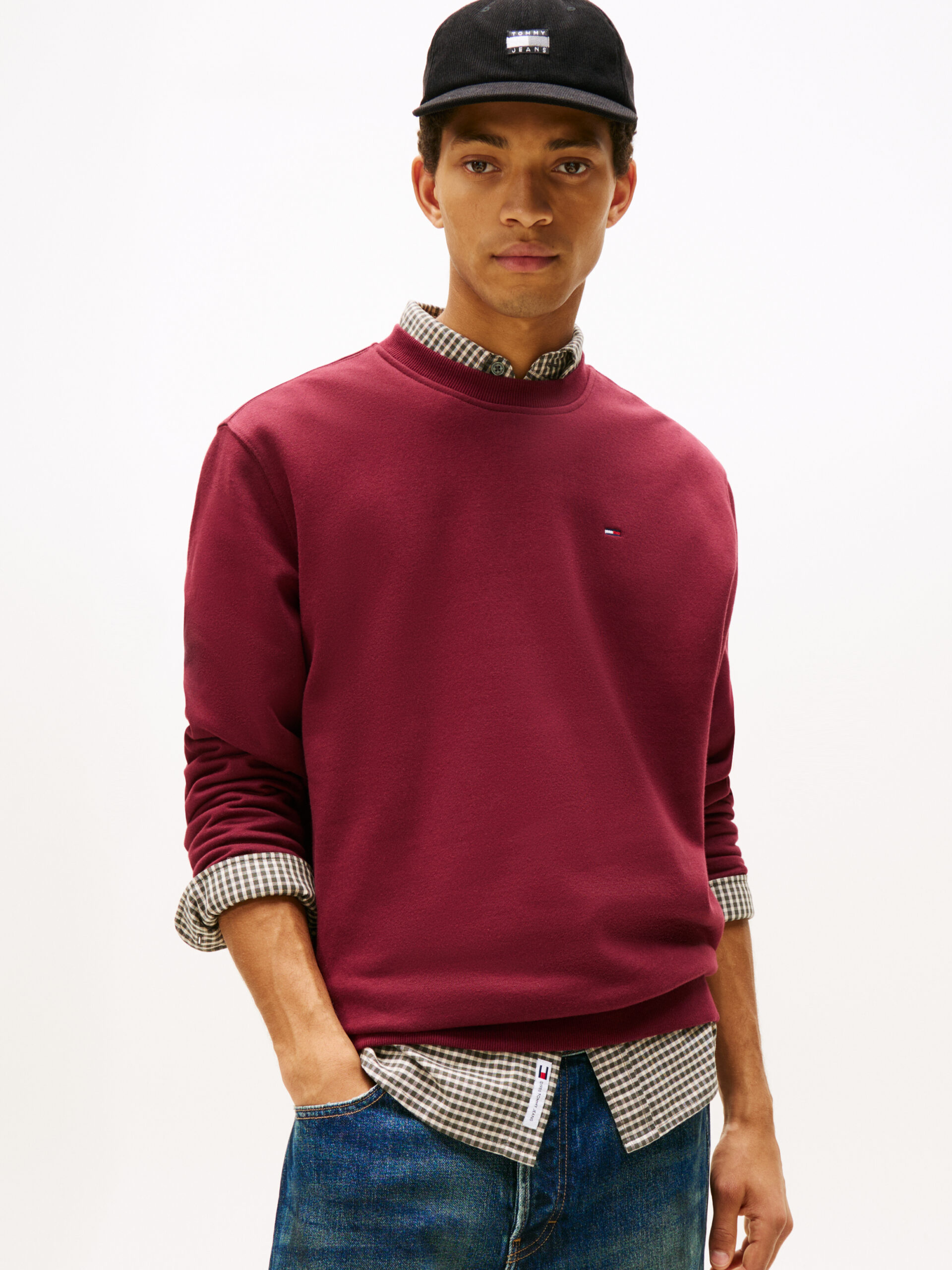 TOMMY JEANS FELPA IN TESSUTO SPAZZOLATO