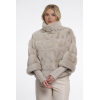 RINO & PELLE GIACCA FELINE FAUX FUR W/KNT SLEEVES