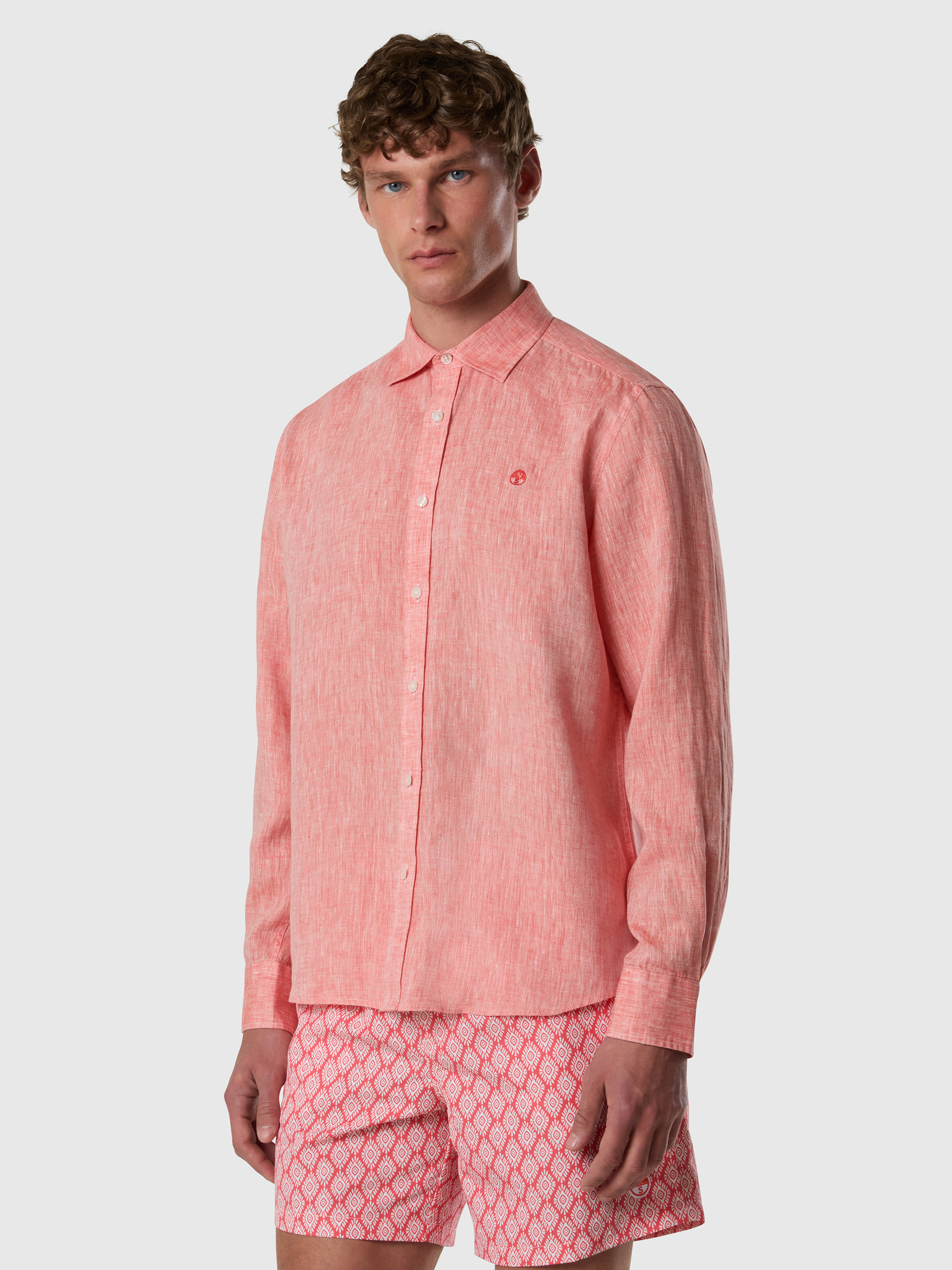 NORTH SAILS CAMICIA DI LINO A MANICHE LUNGHE