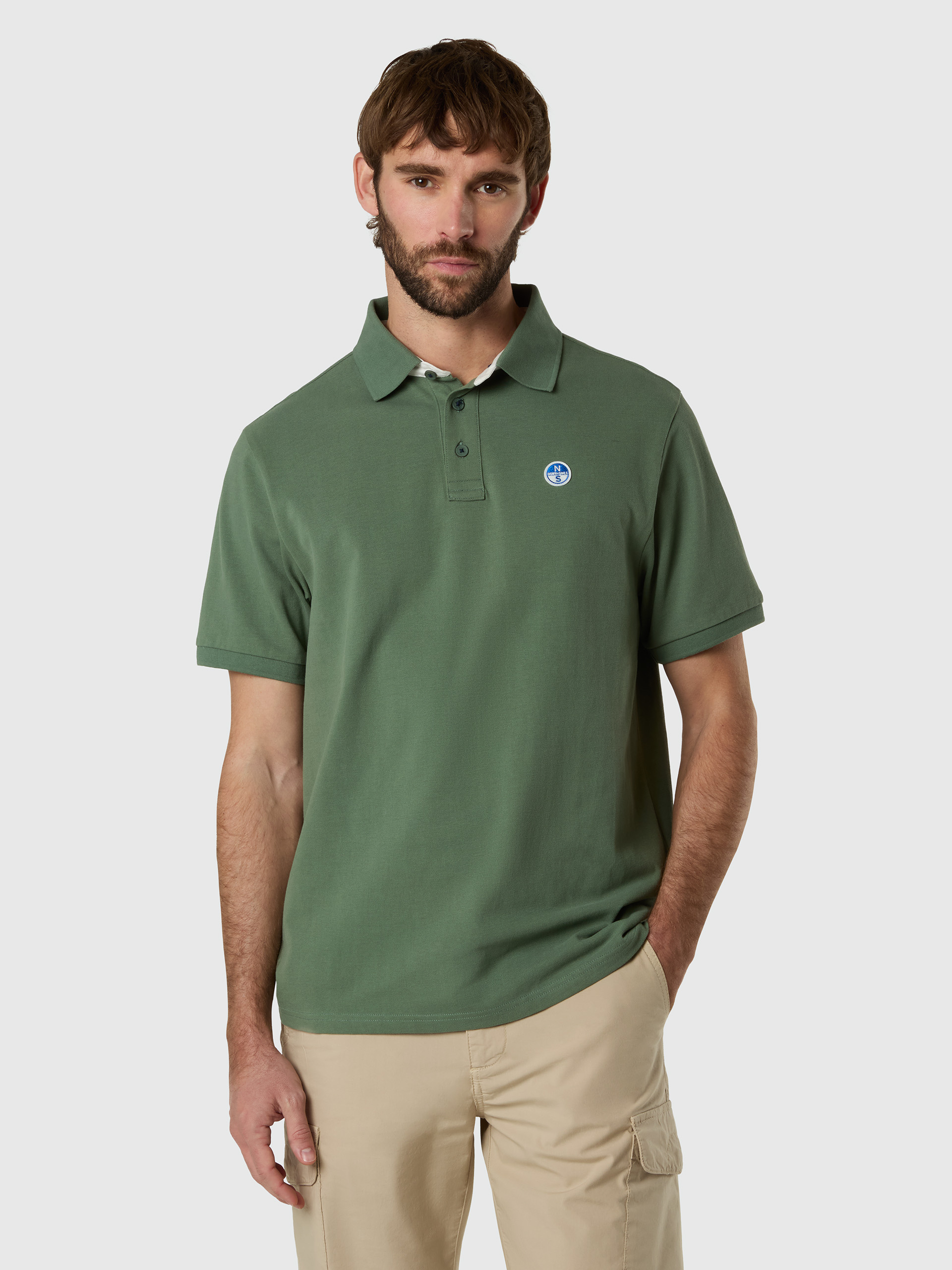 NORTH SAILS POLO CON DETTAGLI A CONTRASTO