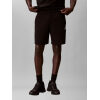 CALVIN KLEIN JEANS PANTALONI DA TUTA BADGE SHORT IN SPUGNA DI COTONE