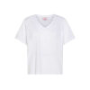 DEHA T-SHIRT FLAMMÈ SCOLLO AMPIO BIANCO