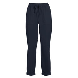 Alternative view of DEHA PANTALONI DRITTI IN POPLINE ELASTICIZZATO