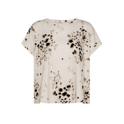 DEHA T-SHIRT IN COTONE FIAMMATO ALL-OVER