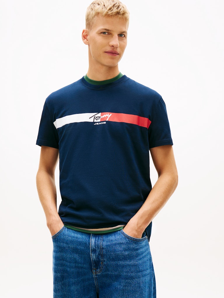 Alternative view of TOMMY JEANS T-SHIRT IN JERSEY CON LOGO FIRMA