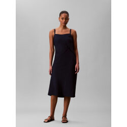 CALVIN KLEIN JEANS ABITO CON CORSETTO IN MORBIDO DENIM