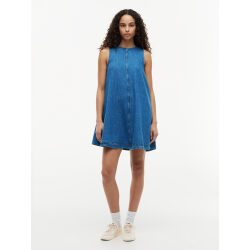 TOMMY JEANS VESTITO CORTO A TRAPEZIO IN CHAMBRAY
