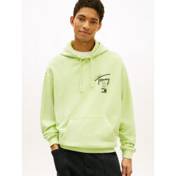 TOMMY JEANS FELPA RELAXED FIT SBIADITA CON LOGO SUL RETRO