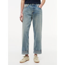 TOMMY JEANS SLIM FIT JEANS DRITTI A VITA ALTA IN DENIM CIMOSATO