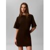 CALVIN KLEIN JEANS ABITO T-SHIRT DRAPPEGGIATO IN JERSEY MILANO