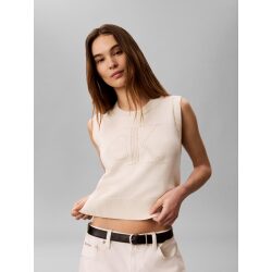 CALVIN KLEIN JEANS CANOTTA CON LOGO TESTURIZZATO
