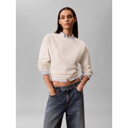 CALVIN KLEIN JEANS FELPA IN SPUGNA DI COTONE CON MONOGRAMMA