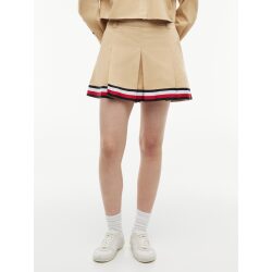 TOMMY JEANS MINIGONNA PLISSETTATA CON RIGHE GLOBAL