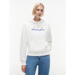 TOMMY JEANS FELPA SQUADRATA CON GRAFICA SUL RETRO