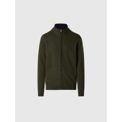NORTH SAILS MAGLIONE CON ZIP INTEGRALE IN MISTO CASHMERE