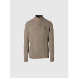 NORTH SAILS FELPA CON CAPPUCCIO STILE VINTAGE CON ABBOTTONATURA FRONTALE