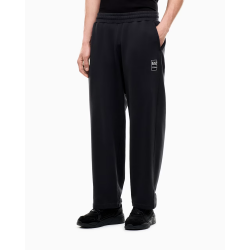 EA7 PANTALONI OVER IN JERSEY DI COTONE