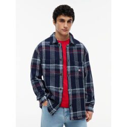 TOMMY JEANS SOPRACAMICIA OVERSIZE A QUADRI IN TWILL