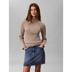 CALVIN KLEIN JEANS MAGLIONE A COLLO ALTO CON MONOLOGO INTESSUTO