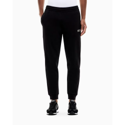 EA7 PANTALONI LOGO SERIES SLIM FIT CON BANDE LATERALI
